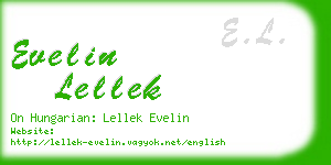 evelin lellek business card